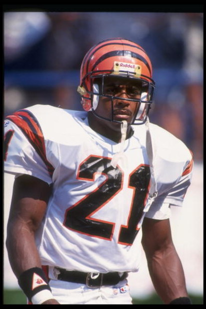 15 Sep 1991: Running back James Brooks of the Cincinnati Bengals looks on during a game against the Cleveland Browns at Cleveland Stadium in Cleveland, Ohio. The Browns won the game, 14-13.