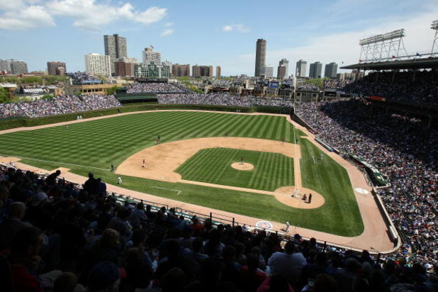 CHICAGO - MAY 16: A general view of Wrigley Field as the Chicago Cubs take on the Houston Astros on May 16, 2009 in Chicago, Illinois. The Cubs defeated the Astros 5-4. (Photo by Jonathan Daniel/Getty Images)