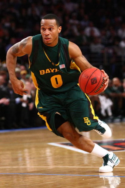 NEW YORK - APRIL 02: Curtis Jerrells #0 of the Baylor Bears drives to the basket against the Penn State Nittany Lions during the NIT Championship match at Madison Square Garden on April 2, 2009 in New York, New York.  (Photo by Chris McGrath/Getty Images)