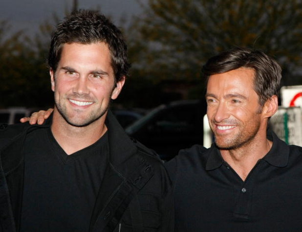 TEMPE, AZ - APRIL 27: Arizona Cardinals quarterback Matt Leinart (L) and actor Hugh Jackman arrive at the premiere of 'X-Men Origins: Wolverine' at the Harkins Theatres at Tempe Marketplace April 27, 2009 in Tempe, Arizona. The film opens nationwide in t