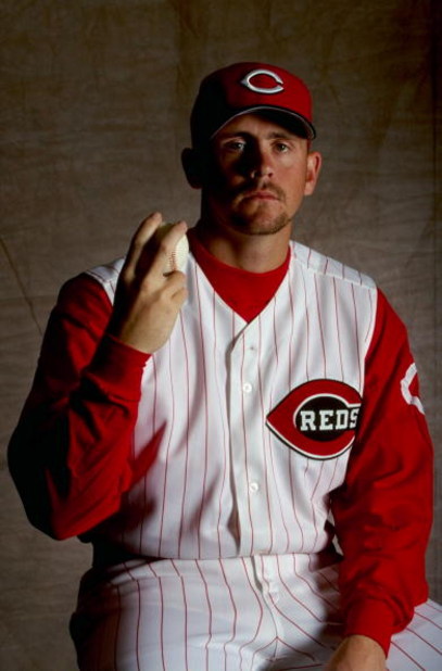 26 Feb 1999: Pitcher Scott Williamson #66 of the Cincinnati Reds poses for a studio portrait on Photo Day during Spring Training at Ed Smith Stadium in Sarasota, Florida.
