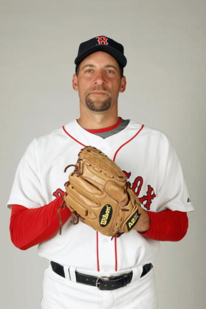 FORT MYERS,FLORIDA - FEBRUARY 22: John Smoltz #29 of the Boston Red Sox poses during photo day at the Red Sox spring training complex on February 22, 2009 in Fort Myers, Florida. (Photo by: Nick Laham/Getty Images)