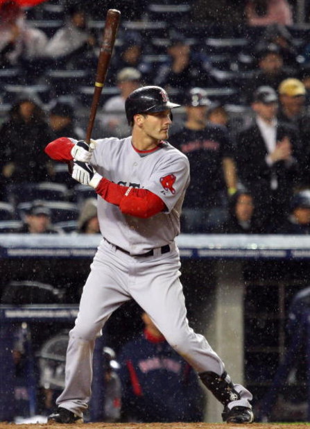 NEW YORK - MAY 05: Nick Green #22 of the Boston Red Sox bats against the New York Yankees on May 5, 2009 at Yankee Stadium in the Bronx borough of New York City. The Red Sox defeated the Yankees 7-3. (Photo by Jim McIsaac/Getty Images)