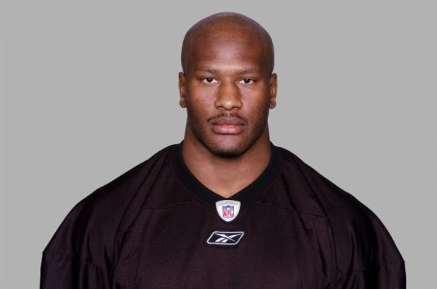 PITTSBURGH - 2008:  James Harrison of the Pittsburgh Steelers poses for his 2008 NFL headshot at photo day in Pittsburgh, Pennsylvania.  (Photo by Getty Images)