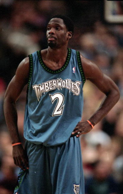 9 Dec 1999: Malik Sealy #2 of the Minnesota Timberwolves walks on the court during a game against the Portland TrailBlazers at the Rose Garden in Portland, Oregon. The Blazers defeated the Timberwolves 90-86.