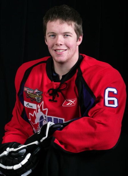 OSHAWA, ON - Ryan Ellis #6 of Team Orr poses for a head shot prior to the 2009 Home Hardware CHL/NHL Top Prospects Game on wednesday January 14, 2009 at the General Motors Centre in Oshawa, Ontario. Ellis plays for the Windsor Spitfires (OHL). (Photo by