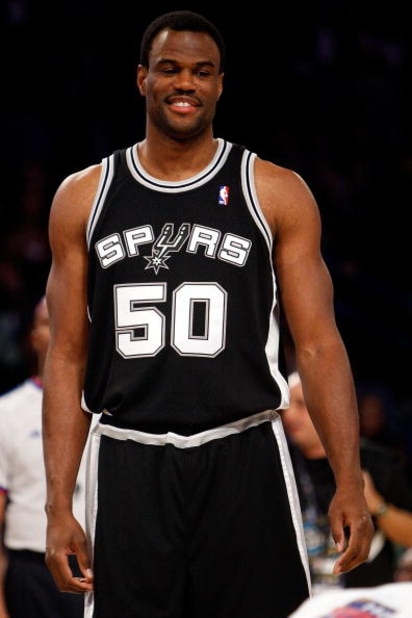 NEW ORLEANS - FEBRUARY 16: NBA legend David Robinson participates in the Haier Shooting Stars competition, part of 2008 NBA All-Star Weekend at the New Orleans Arena on February 16, 2008 in New Orleans, Louisiana. NOTE TO USER: User expressly acknowledg