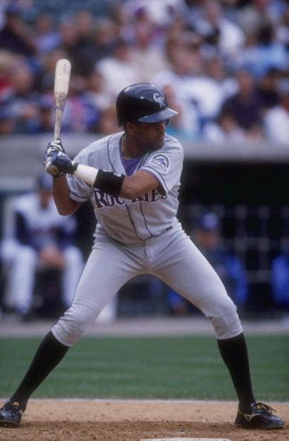 7 Jun 1998:  Neifi Perez #5 of the Colorado Rockies in action during an Interleague game against the California Angels at Edison Field in Anaheim, California. The Angels defeated the Rockies 6-5. Mandatory Credit: Tom Hauck  /Allsport