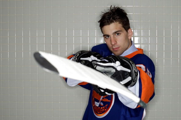 MONTREAL, QC - JUNE 26:  John Tavares poses for a portrait after being picked number one overall in the 2009 NHL Entry Draft by the New York Islander at the Bell Centre on June 26, 2009 in Montreal, Quebec, Canada.  (Photo by Jamie Squire/Getty Images)