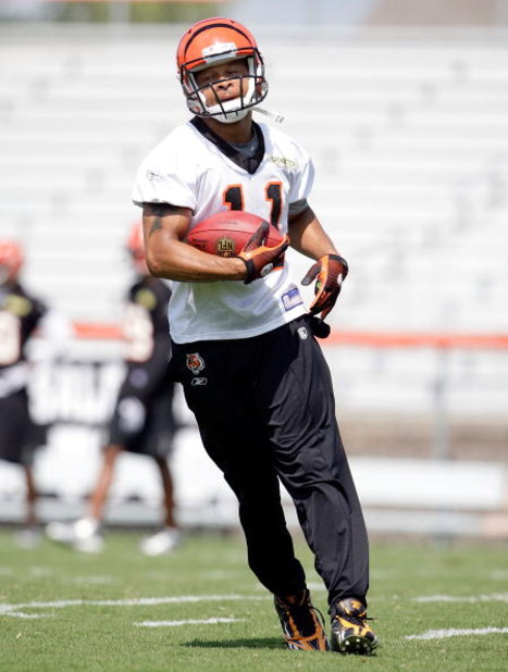 Cincinnati Bengals receiver Laveranues Coles (11) during practice