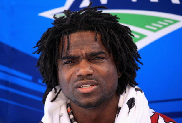 TAMPA, FL - JANUARY 27:  Runningback Edgerrin James #32 of the Arizona Cardinals speaks with the media during the NFC Media Day at Raymond James Stadium on January 27, 2009 in Tampa, Florida.  (Photo by Scott Halleran/Getty Images)