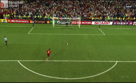 Cesc Fabregas Gif: Sergio Ramos panenka penalty & Cesc Fabregas winner (Spain) v Portugal