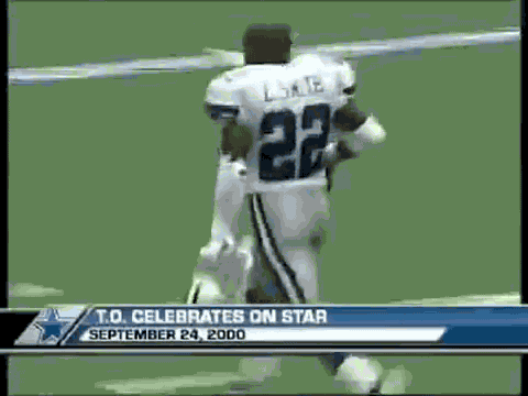 Throwback when the #49ers played the #Cowboys in 2000. Terrell Owens Star  celebration is iconic and was savage from one of the best…