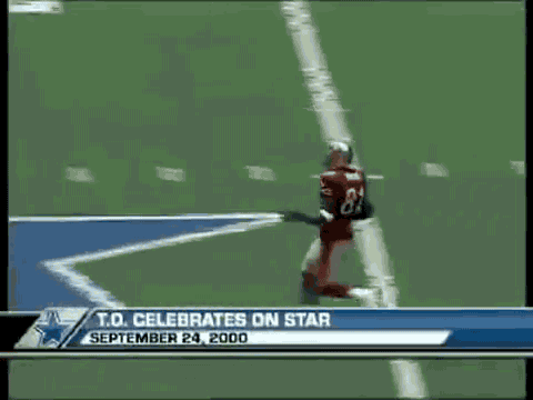 Terrell Owens Celebration on Cowboy's Star 1 