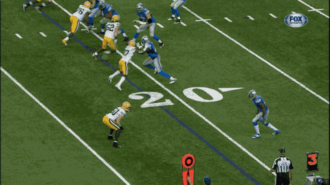 packers v lions score