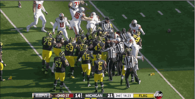 Ohio State and Michigan Players Get in a Major Brawl ...