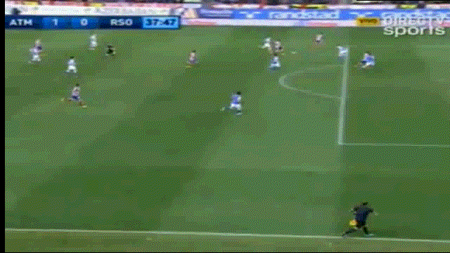 GIF: David Villa Scores for Atletico Madrid vs. Real ...